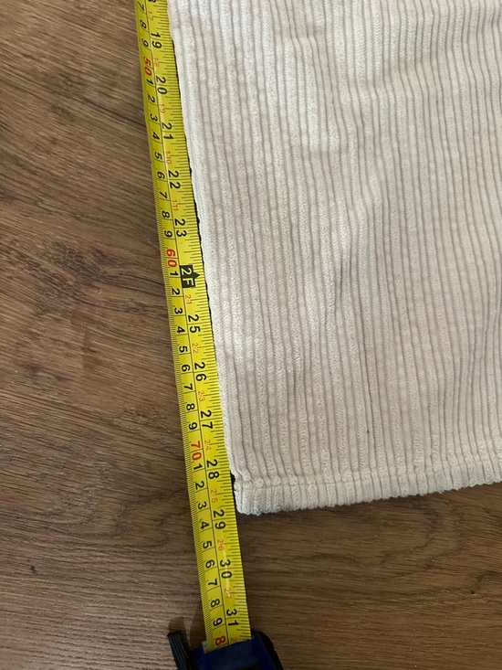 BDG Urban Outfitters Light Tan High Rise Baggy Wide Leg Corduroy Pants Size 27 - Picture 13 of 13